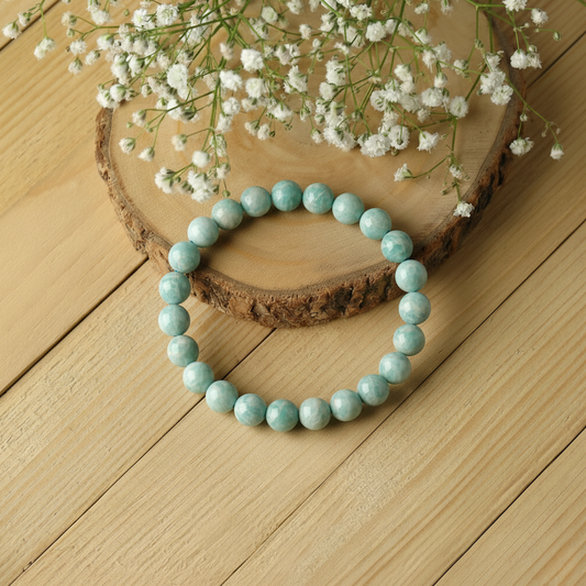 Amazonite  Bracelet For Mental Clarity-8mm