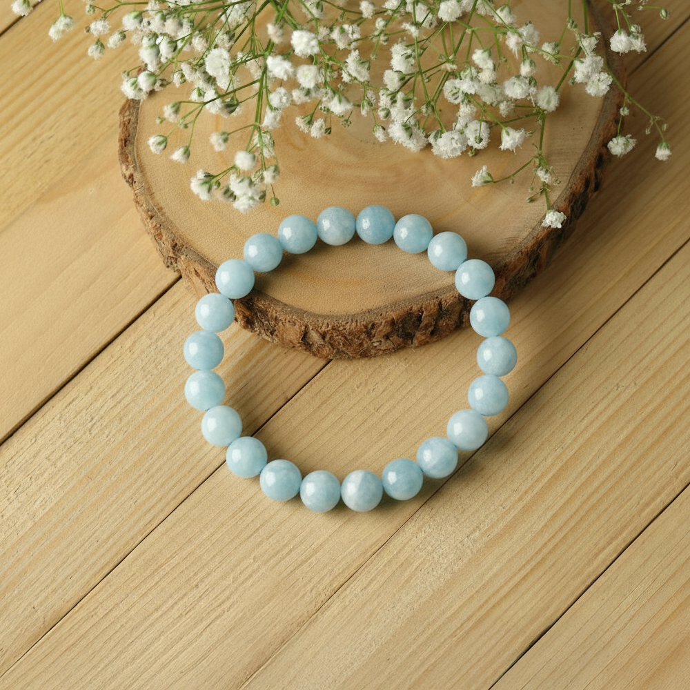 Aquamarine  Bracelet For Communication Harmony