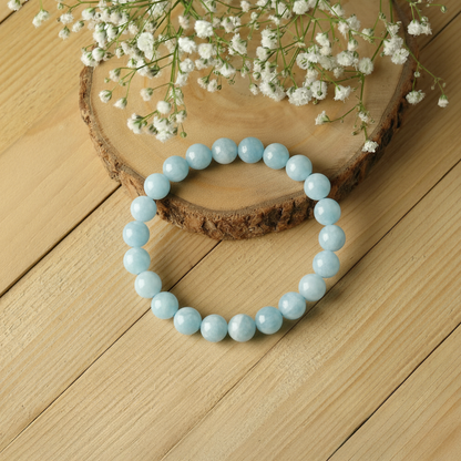 Aquamarine  Bracelet For Communication Harmony