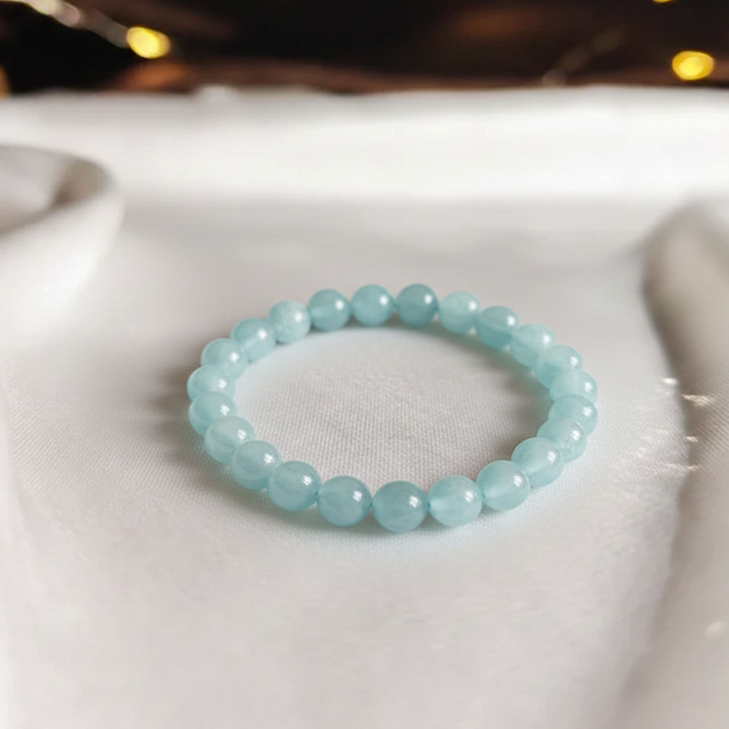 Aquamarine  Bracelet For Communication Harmony