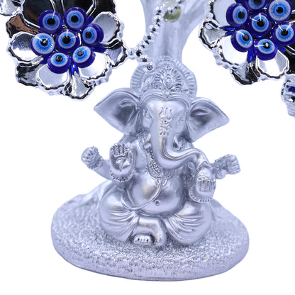 Blue Ganpati Evil Eye Tree