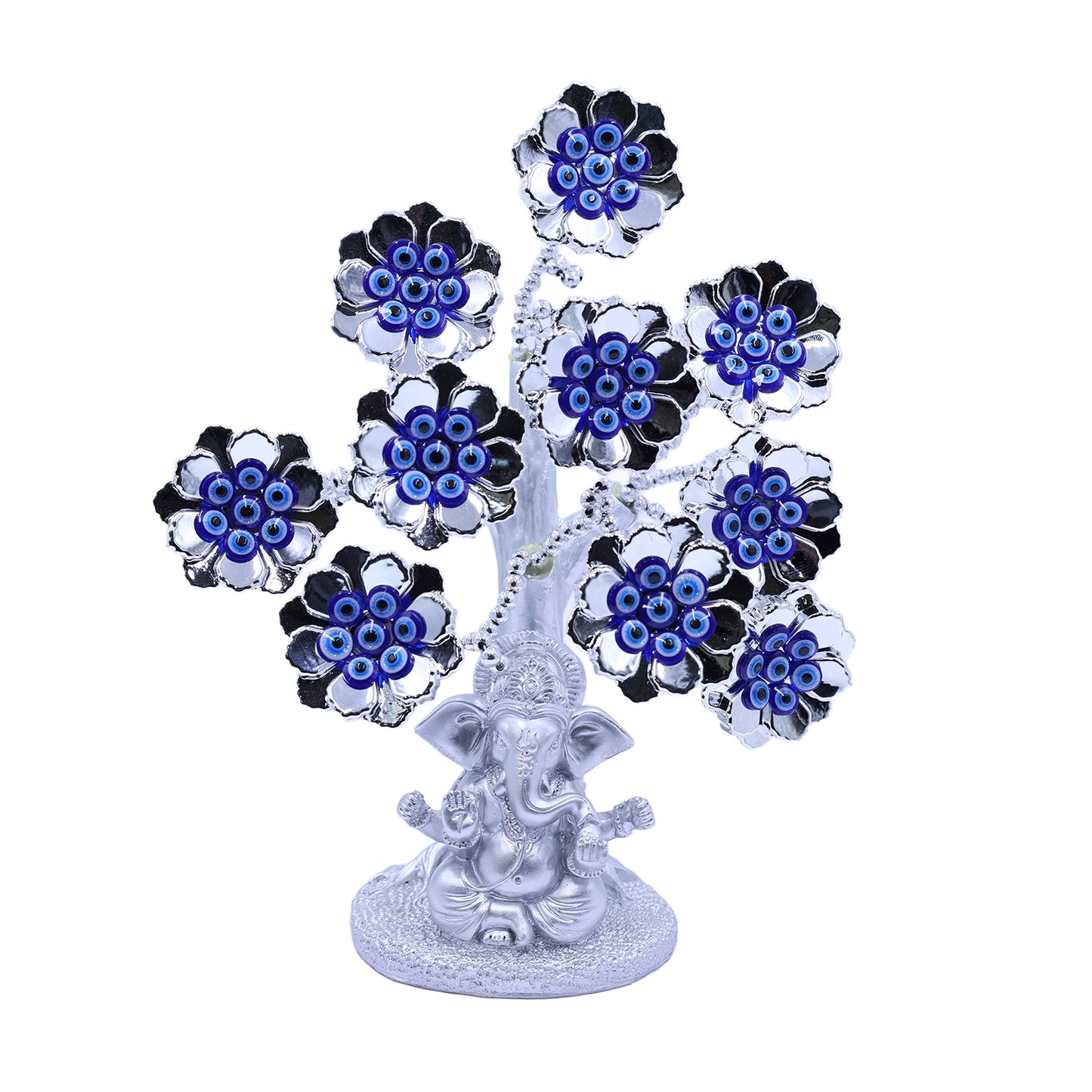 Blue Ganpati Evil Eye Tree