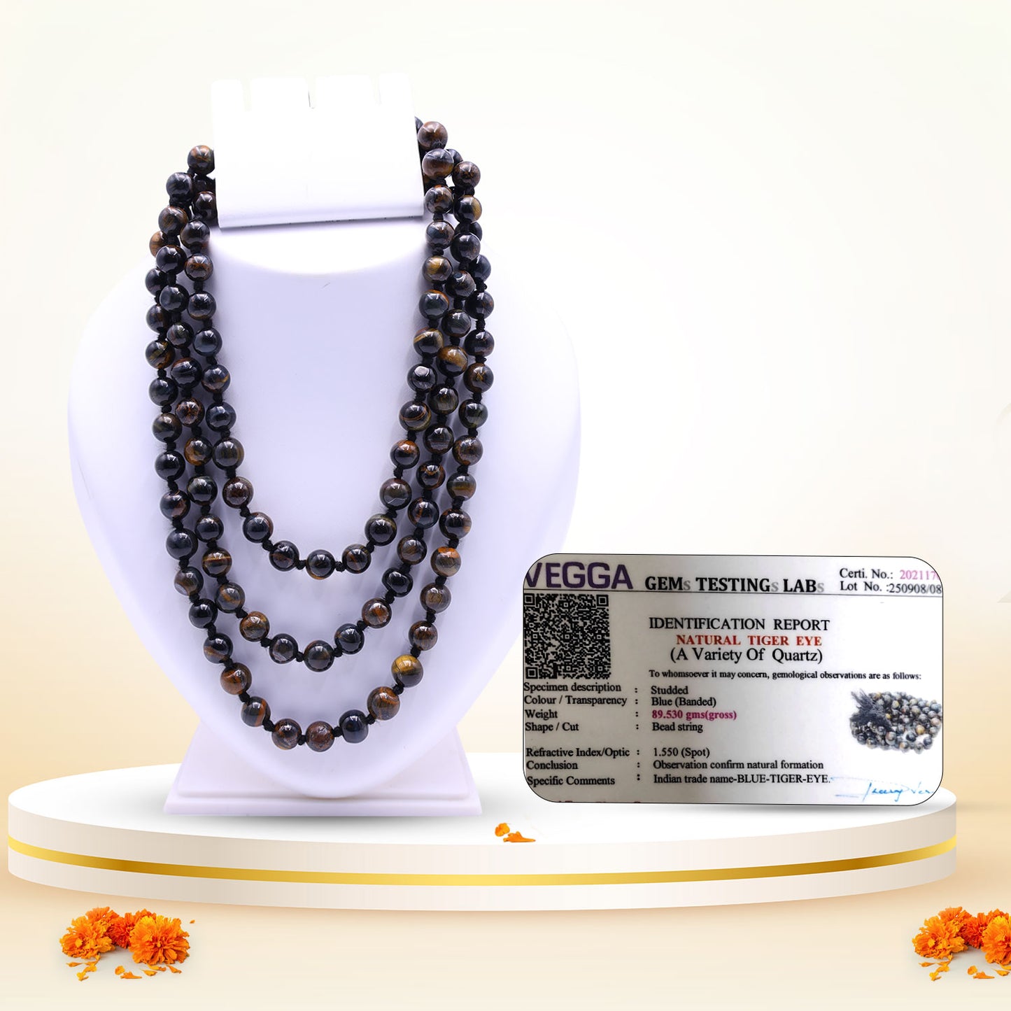 Blue Tiger Eye Mala