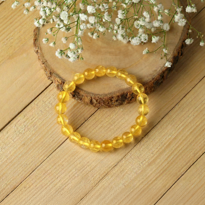 Citrine Bracelet For Prosperity & Success-(8mm)
