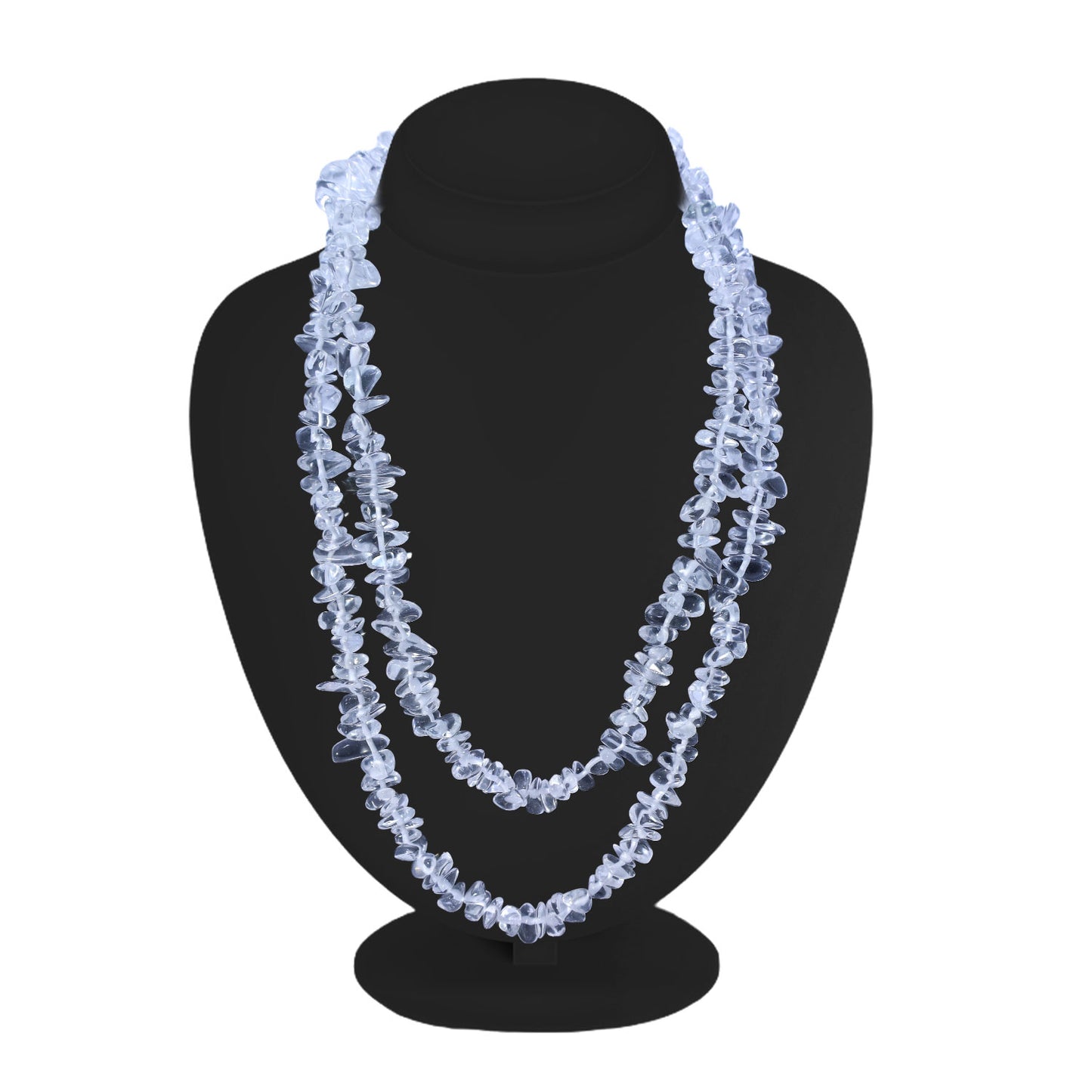 Clear Quartz Chips Mala
