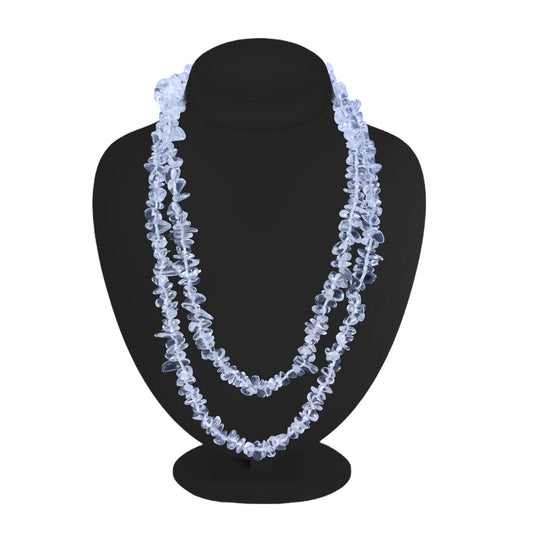 Clear Quartz Chips Mala
