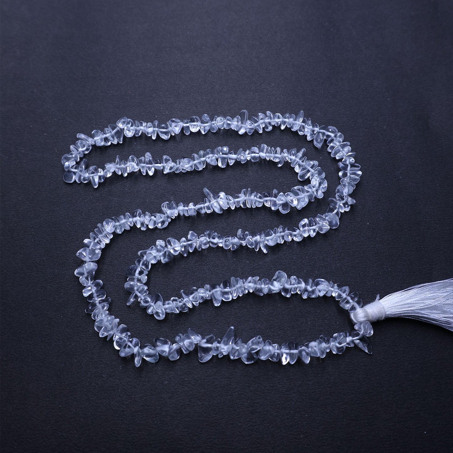 Clear Quartz Chips Mala