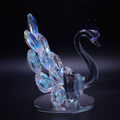 Elegant Peacock Crystal