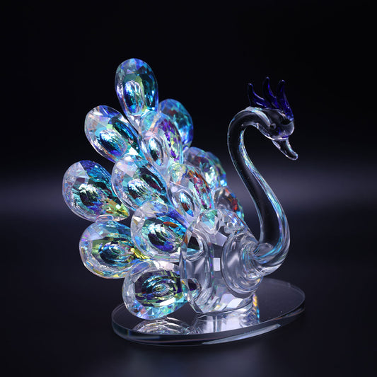 Elegant Peacock Crystal