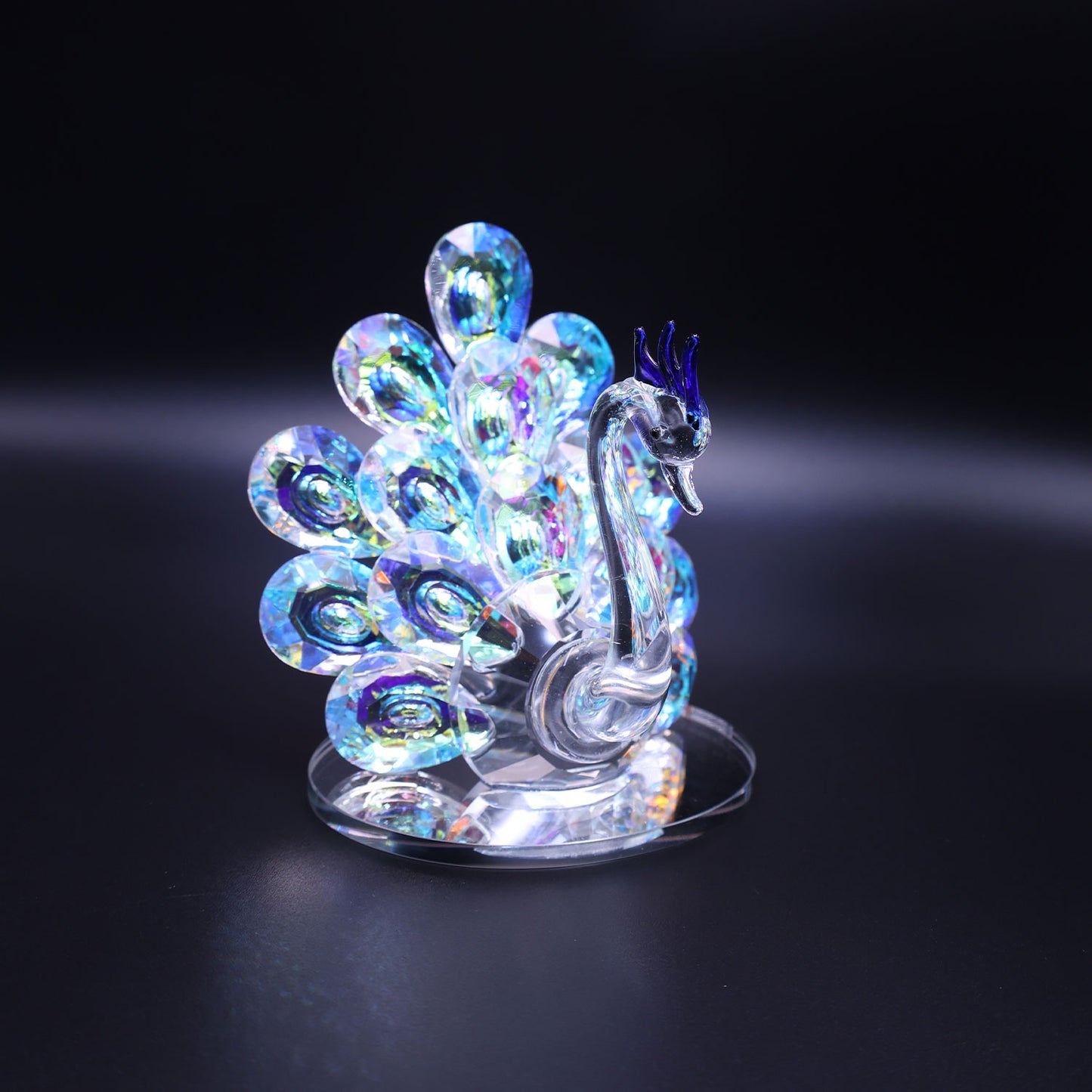 Elegant Peacock Crystal