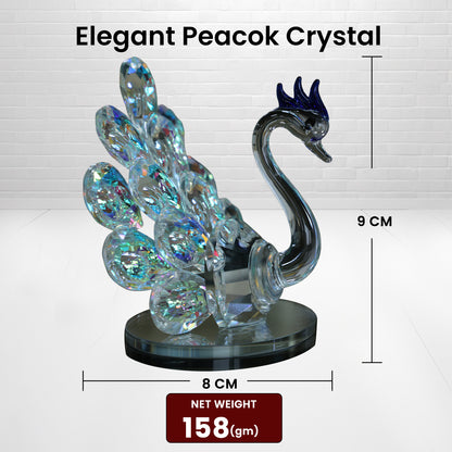 Elegant Peacock Crystal