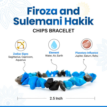 Firoza and Sulemani Hakik Chips Bracelet