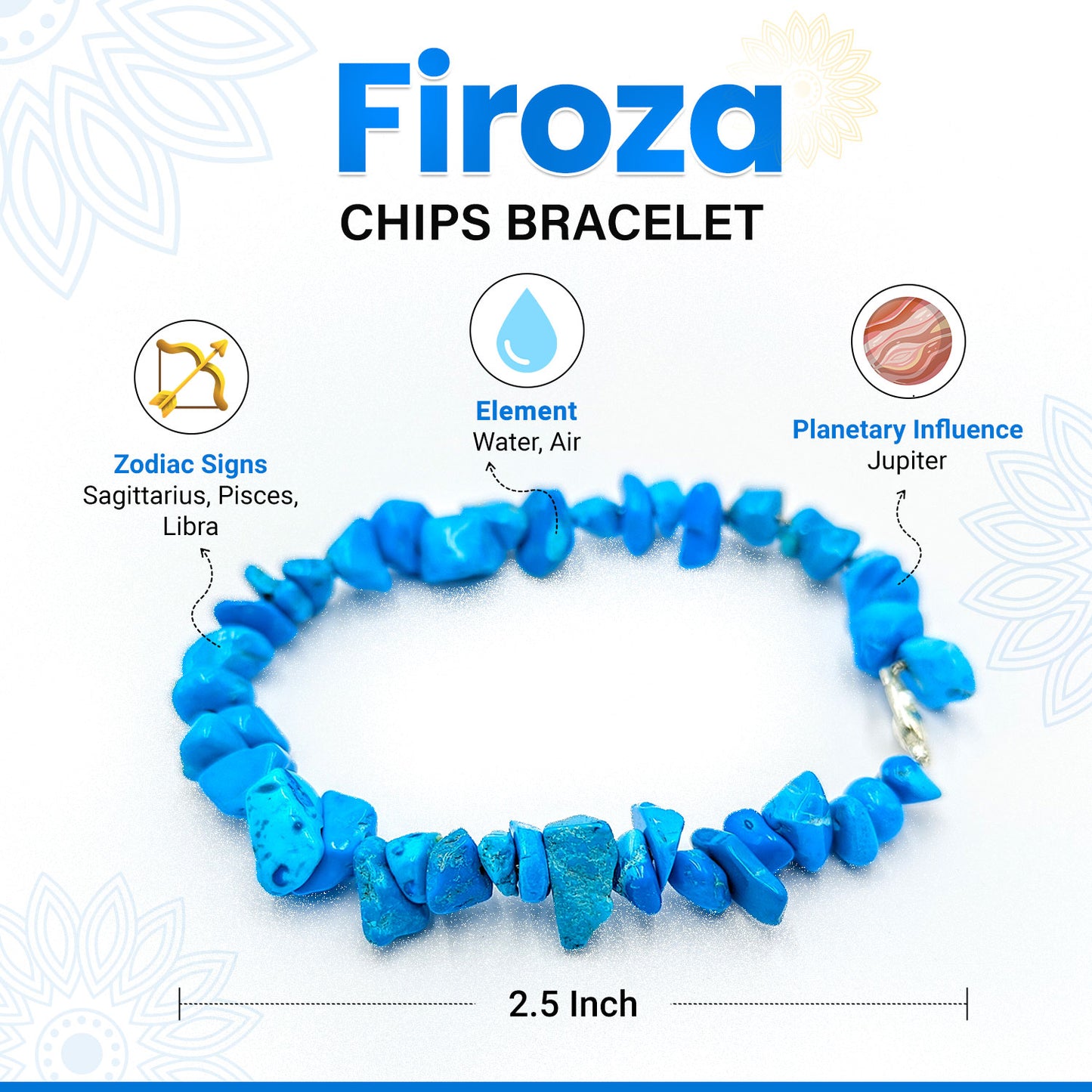 Firoza Chips Bracelet