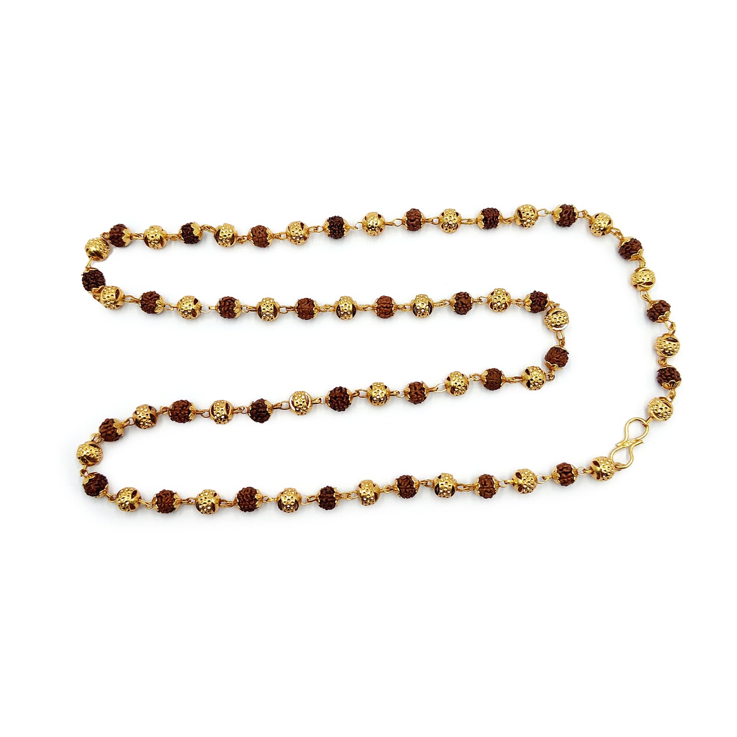 Gold Plated Rudraksha Mala For Women