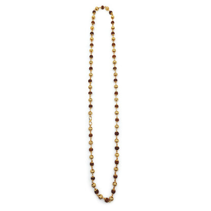 Gold Plated Rudraksha Mala For Women