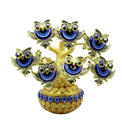 Golden Pot Evil Eye Tree