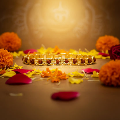 Golden Rudraksha Bracelet