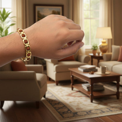 Golden Rudraksha Bracelet