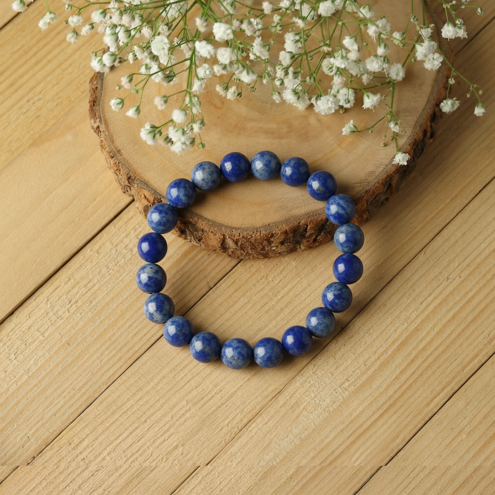Lapis Lazuli Bracelet For Self Confidence-(8mm)