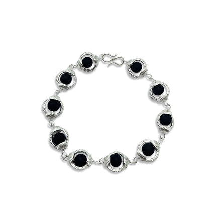 Original Karungali Bracelet With Silver Cap