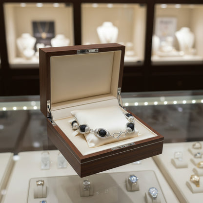 Original Karungali Bracelet With Silver Cap