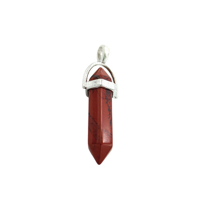 Red Jade Crystal Candle Pendant