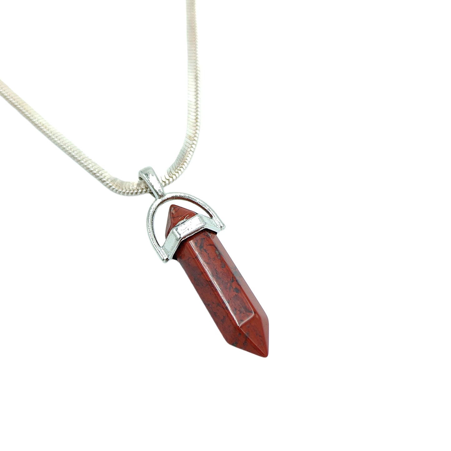 Red Jade Crystal Candle Pendant