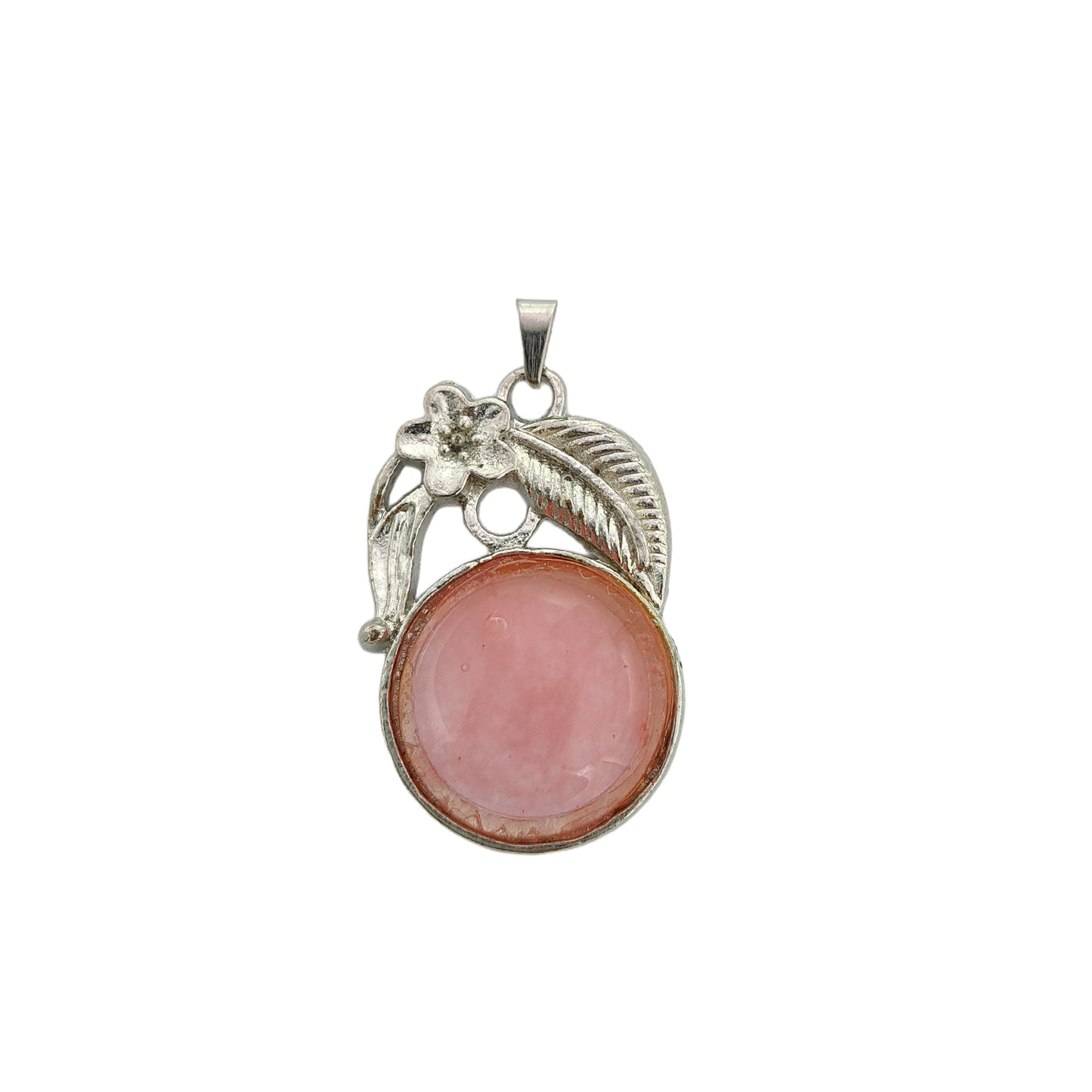 Rose Quartz Round Crystal Pendant