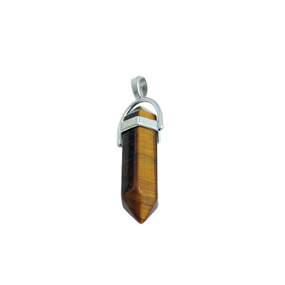 Tiger Eye Crystal Candle Pendant