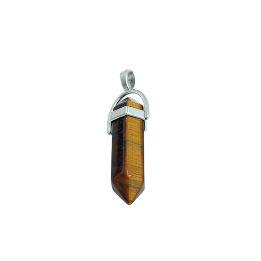 Tiger Eye Crystal Candle Pendant