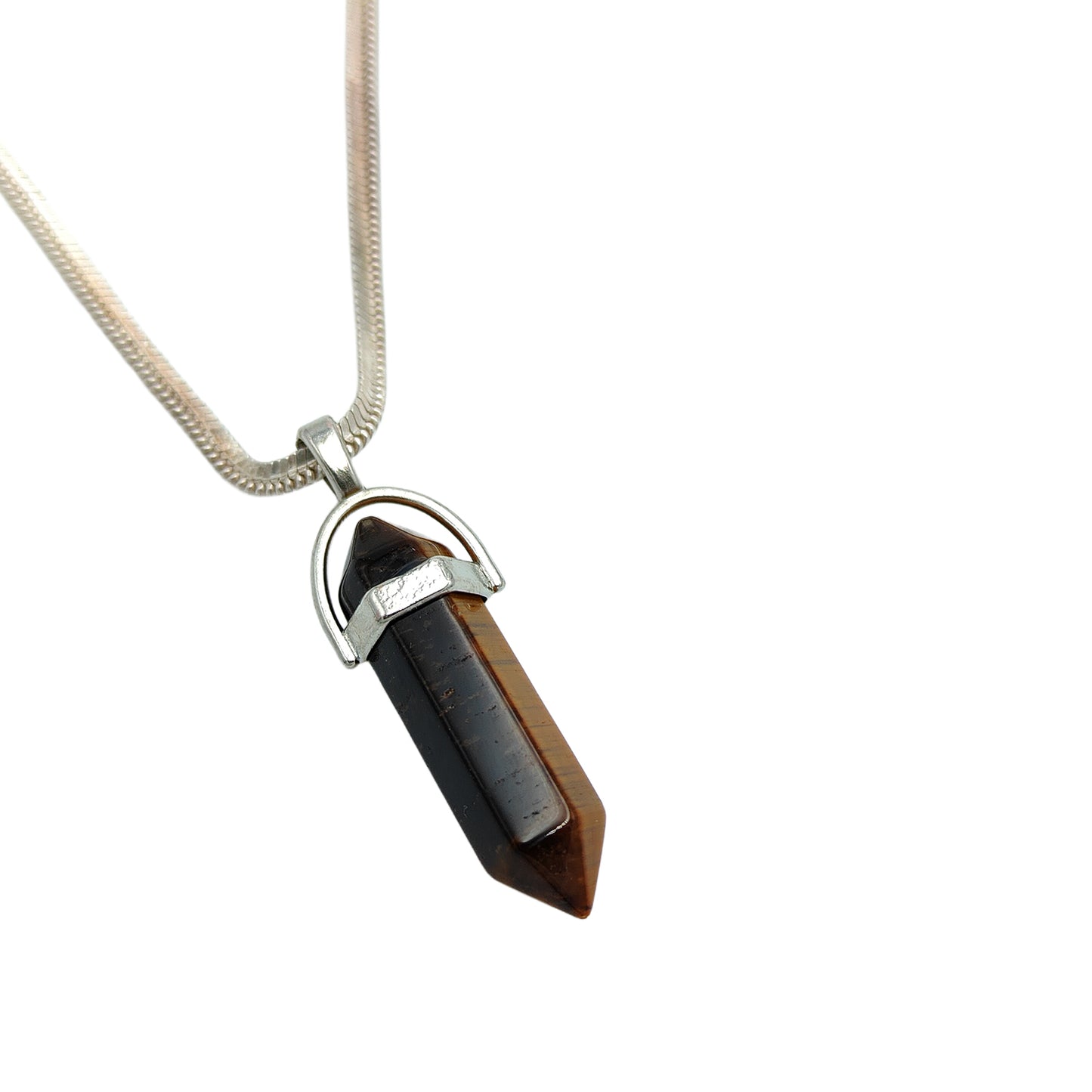 Tiger Eye Crystal Candle Pendant