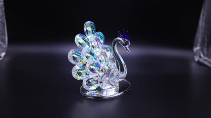 Elegant Peacock Crystal