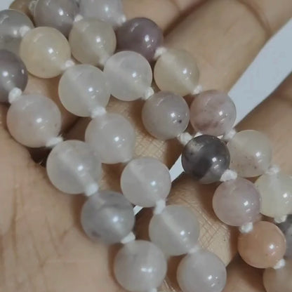 Rainbow Moonstone Mala