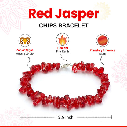 Red Jasper Chips Bracelet