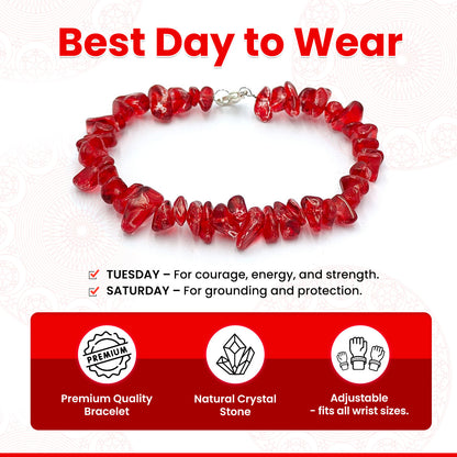Red Jasper Chips Bracelet