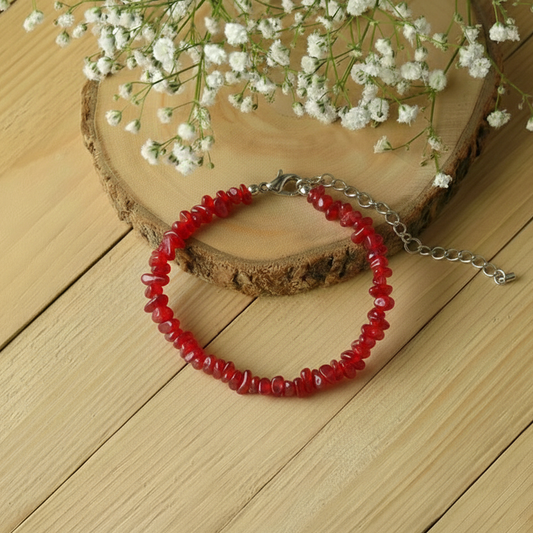 Red Jasper Chips Bracelet