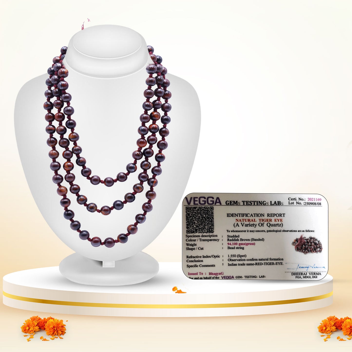 RED Tiger Eye Mala