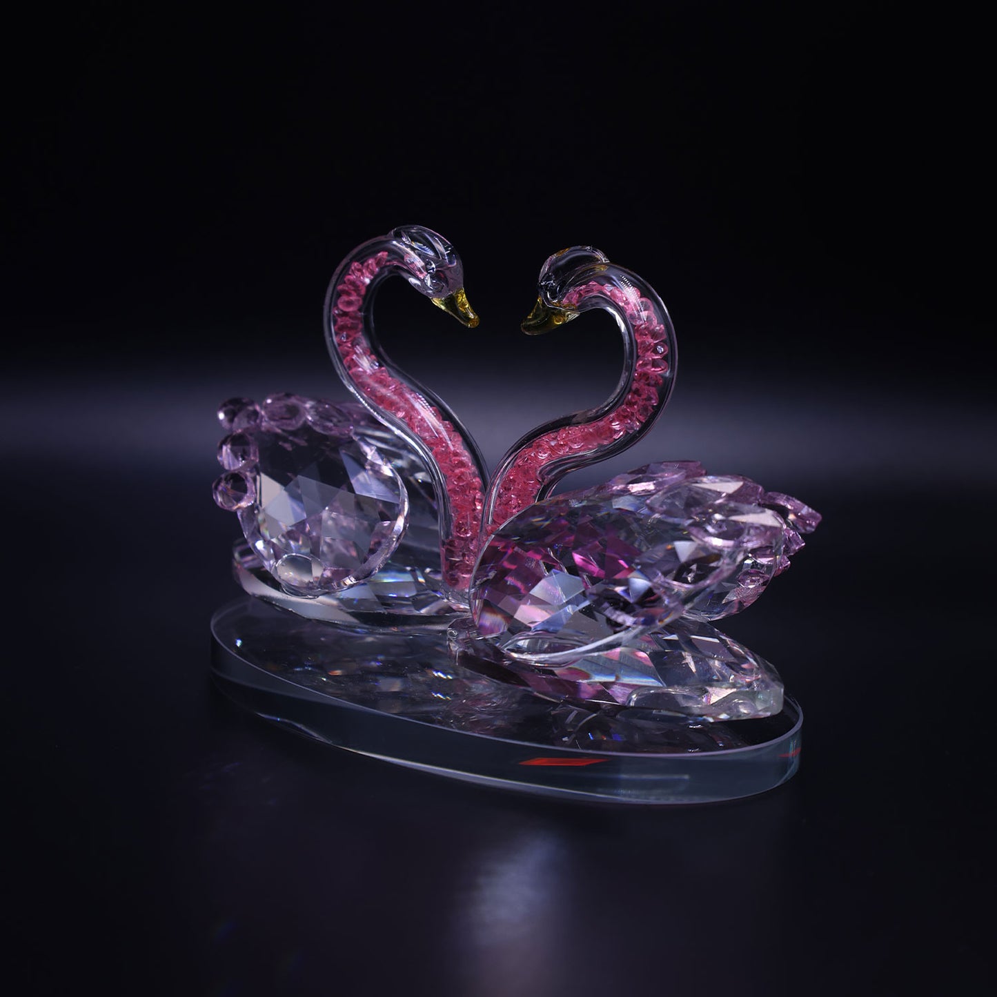 Romantic Couple Swan Crystal