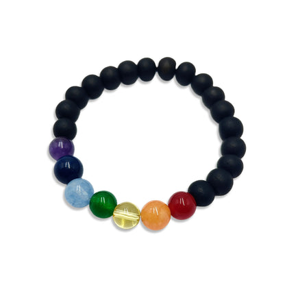 Seven Chakra Karungali Bracelet