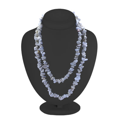White Howlite Chips Mala