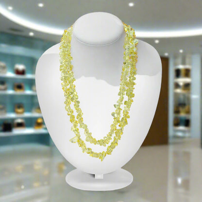 Yellow Opal Chips Mala